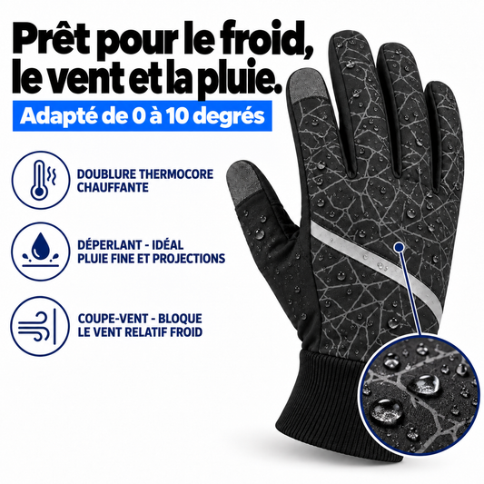 Pret pour le froid, le vent et la pluie - adapte de 0 a 10 degres