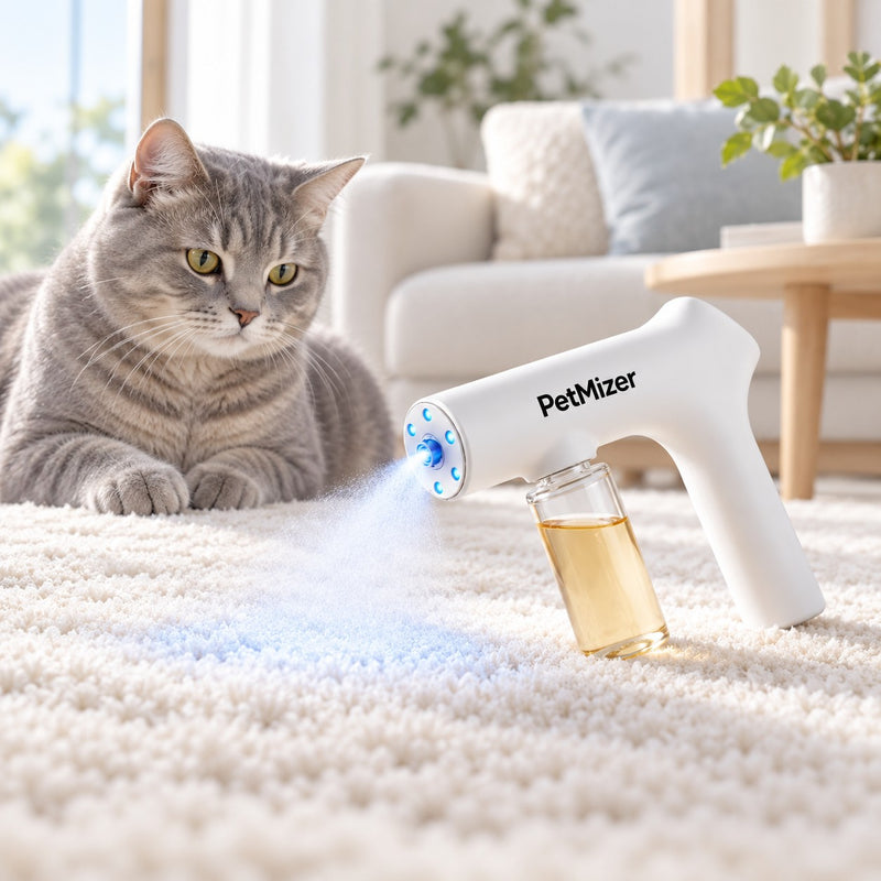 PetMizer sur un tapis